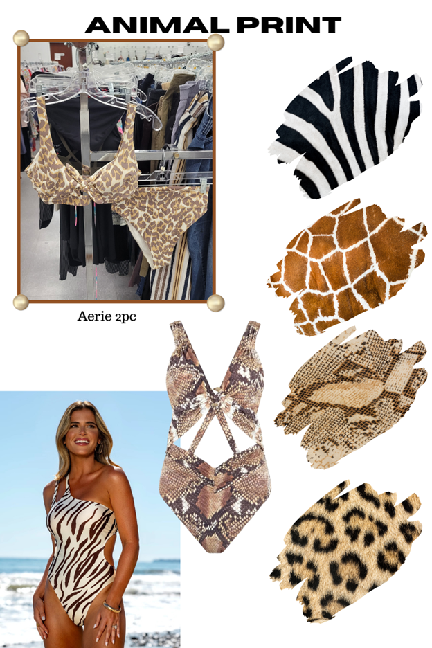 Animal print swimsuits