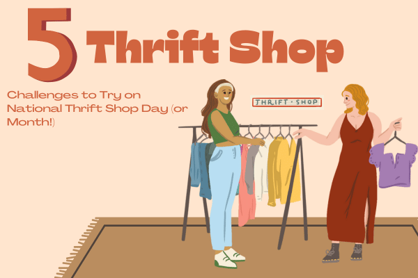 Dina Younis Five Thrift Shop Challenges for National Thrift Shop Day header.