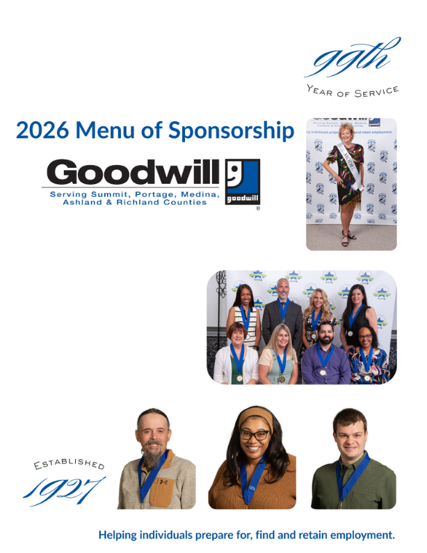 Menu of Sponsorship flyer
